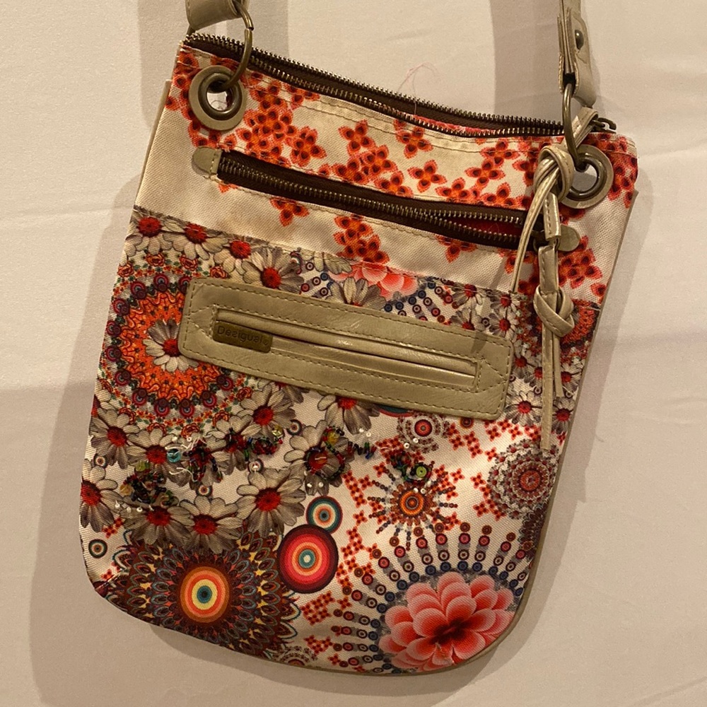 Multi colored crossbody bag
